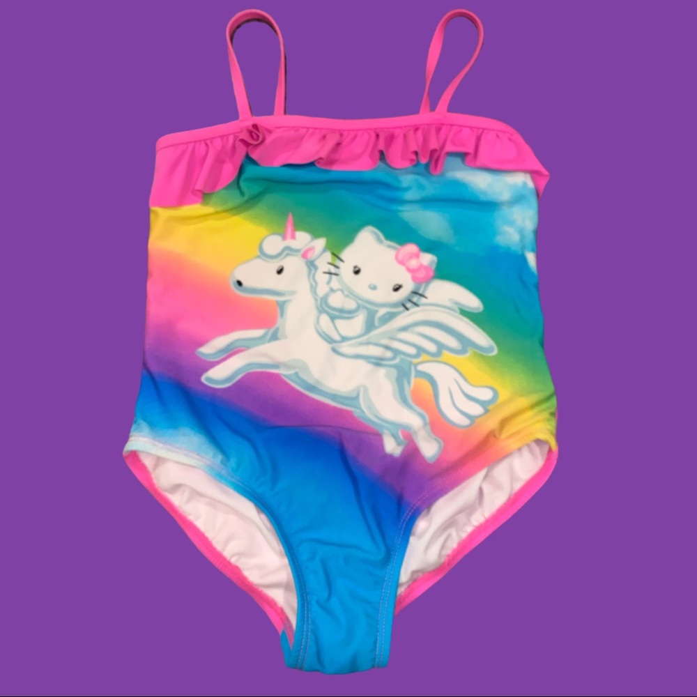 Sanrio Hello Kitty Rainbow unicorn swimsuit